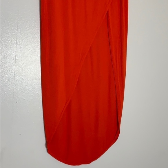 High Slit Orange stretch Women’s Maxi Skirt Small - Picture 2 of 7